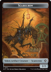 Snake // Scarecrow Double-Sided Token [Lorwyn Eclipsed Tokens] | Exor Games Dartmouth