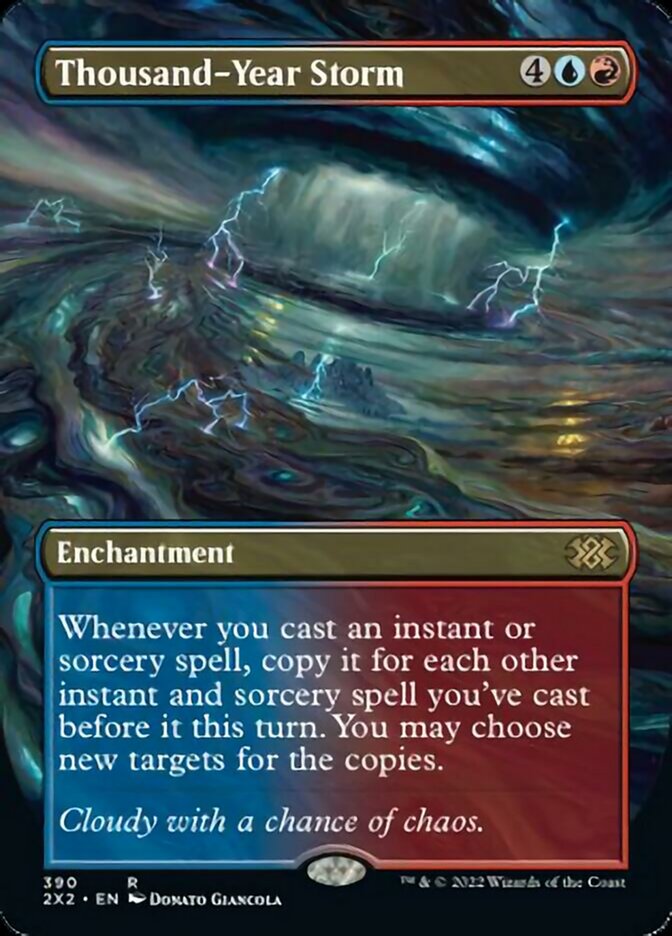 Thousand-Year Storm (Borderless Alternate Art) [Double Masters 2022] | Exor Games Dartmouth