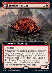 Smoldering Egg // Ashmouth Dragon (Extended Art) [Innistrad: Midnight Hunt] | Exor Games Dartmouth
