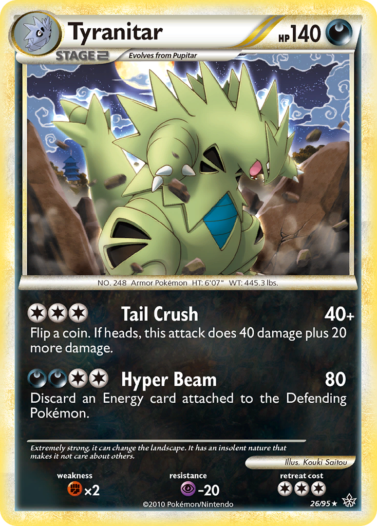 Tyranitar (26/95) [HeartGold & SoulSilver: Unleashed] | Exor Games Dartmouth