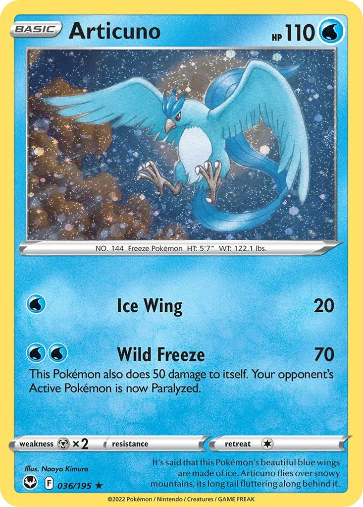 Articuno (036/195) (Cosmos Holo) [Sword & Shield: Base Set] | Exor Games Dartmouth