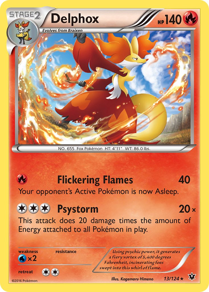 Delphox (13/124) (Theme Deck Exclusive) [XY: Fates Collide] | Exor Games Dartmouth