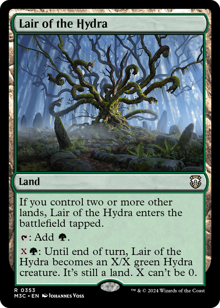 Lair of the Hydra (Ripple Foil) [Modern Horizons 3 Commander] | Exor Games Dartmouth