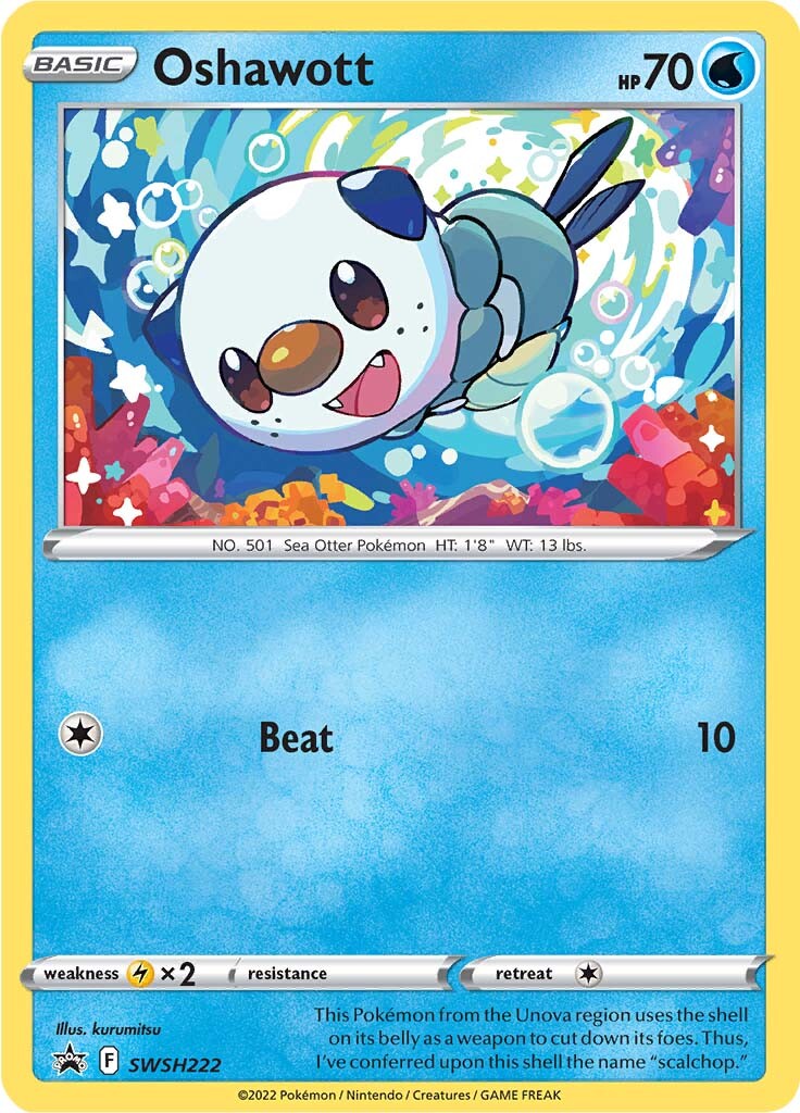 Oshawott (SWSH222) [Sword & Shield: Black Star Promos] | Exor Games Dartmouth