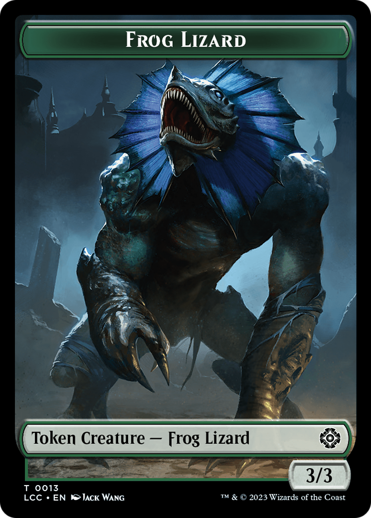 Frog Lizard // Merfolk (0003) Double-Sided Token [The Lost Caverns of Ixalan Commander Tokens] | Exor Games Dartmouth