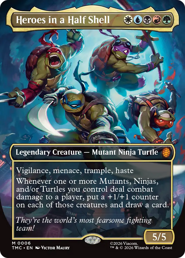 Heroes in a Half Shell (Borderless) [Teenage Mutant Ninja Turtles Commander] | Exor Games Dartmouth