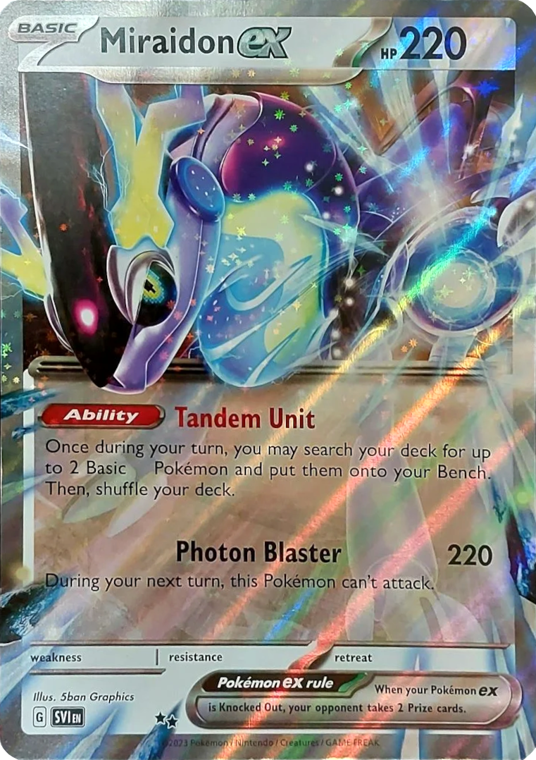 Miraidon ex (Unnumbered) (Jumbo Card) [Scarlet & Violet: Base Set] | Exor Games Dartmouth