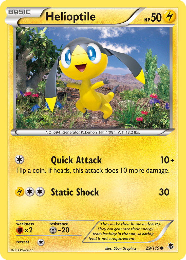 Helioptile (29/119) [XY: Phantom Forces] | Exor Games Dartmouth