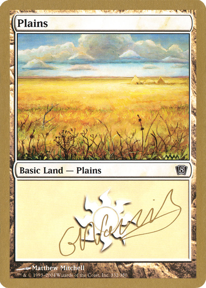 Plains (gn332) (Gabriel Nassif) [World Championship Decks 2004] | Exor Games Dartmouth