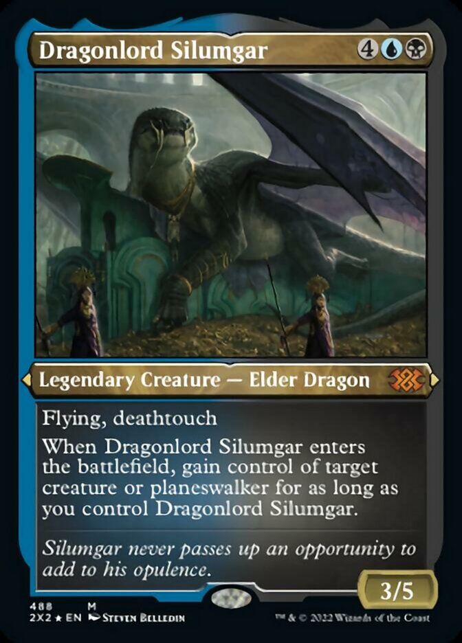 Dragonlord Silumgar (Foil Etched) [Double Masters 2022] | Exor Games Dartmouth