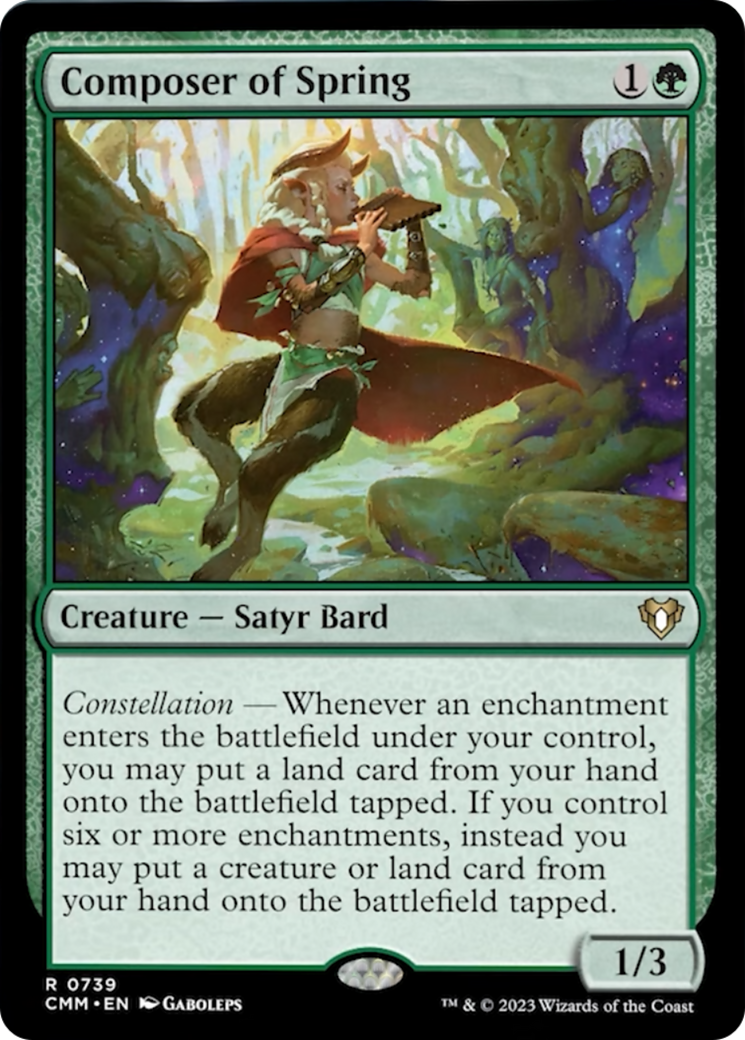 Composer of Spring [Commander Masters] | Exor Games Dartmouth
