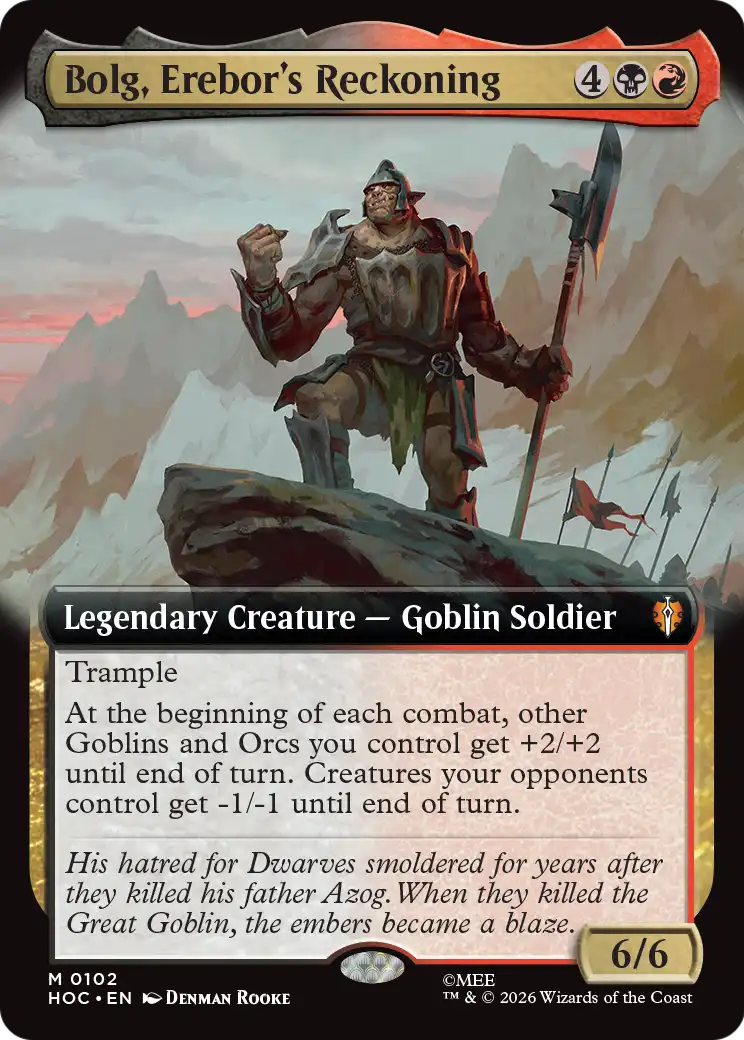Bolg, Erebor's Reckoning (Extended Art) [The Hobbit: Eternal-Legal] | Exor Games Dartmouth