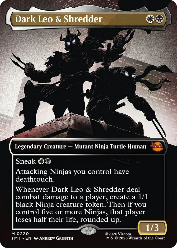 Dark Leo & Shredder (Borderless) [Teenage Mutant Ninja Turtles] | Exor Games Dartmouth