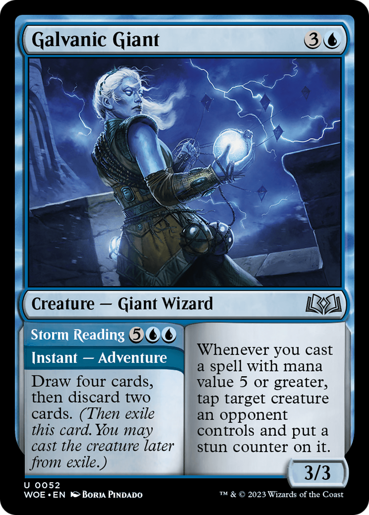 Galvanic Giant // Storm Reading [Wilds of Eldraine] | Exor Games Dartmouth