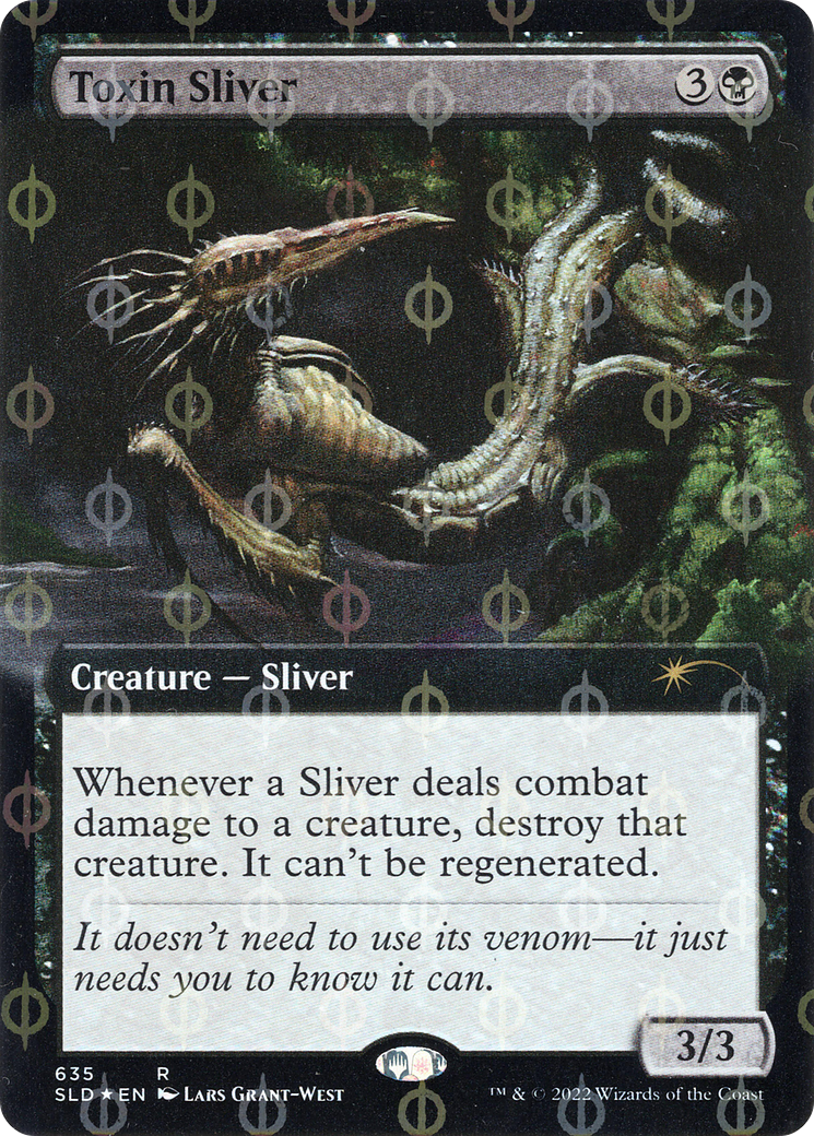 Toxin Sliver (Extended Art) (Step-and-Compleat Foil) [Secret Lair Drop Promos] | Exor Games Dartmouth