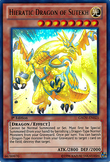 Hieratic Dragon of Sutekh [GAOV-EN025] Ultra Rare | Exor Games Dartmouth