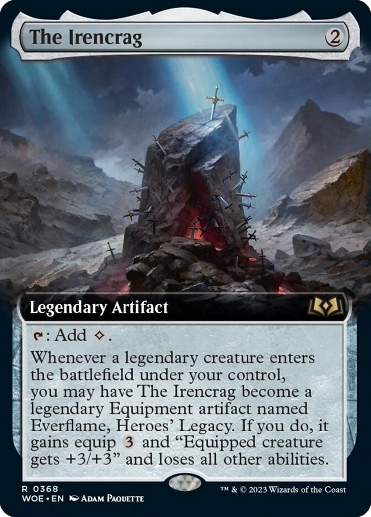 The Irencrag (Extended Art) [Wilds of Eldraine] | Exor Games Dartmouth