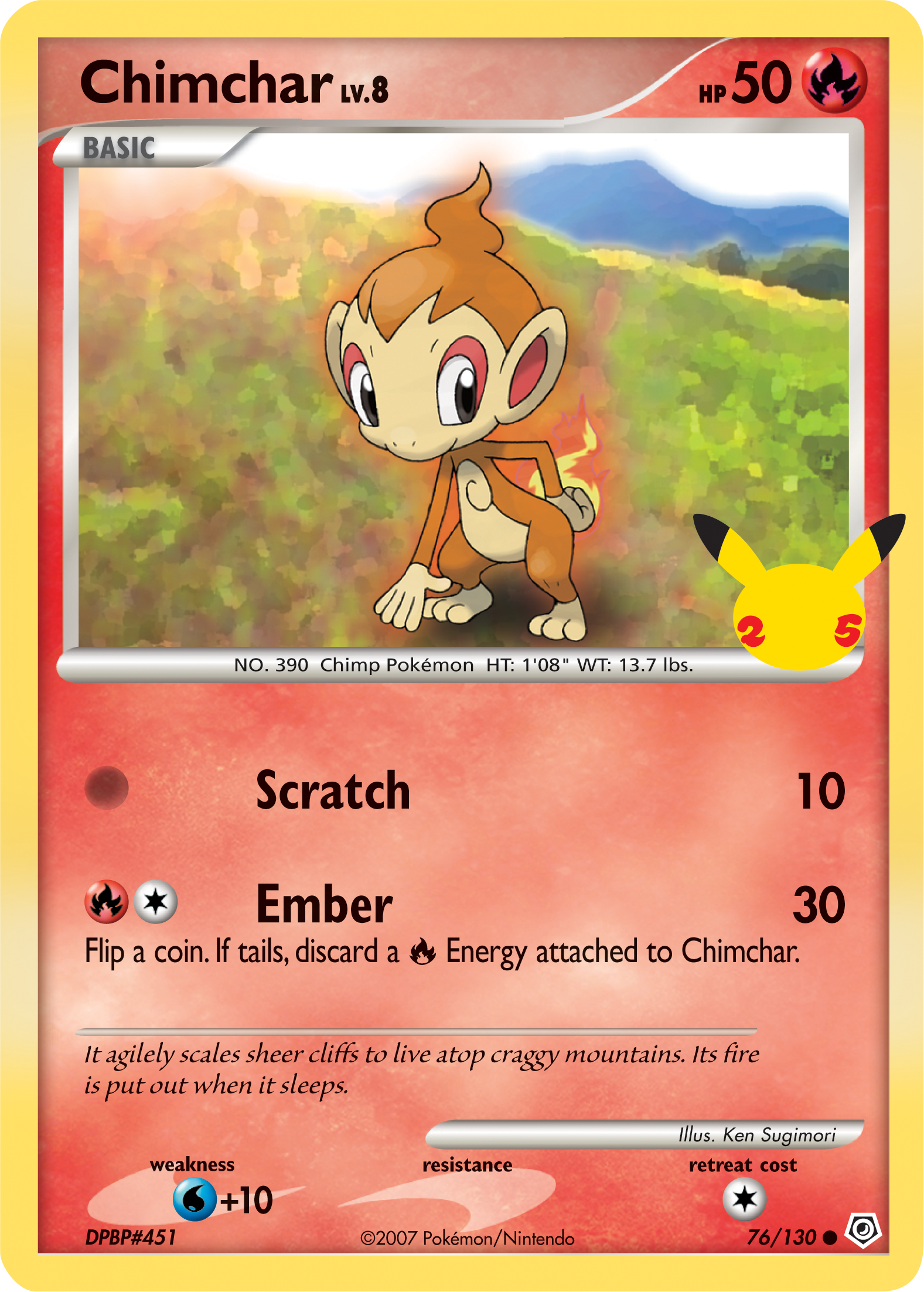 Chimchar (76/130) (Jumbo Card) [First Partner Pack] | Exor Games Dartmouth