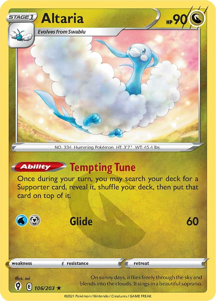 Altaria (106/203) [Sword & Shield: Evolving Skies] | Exor Games Dartmouth