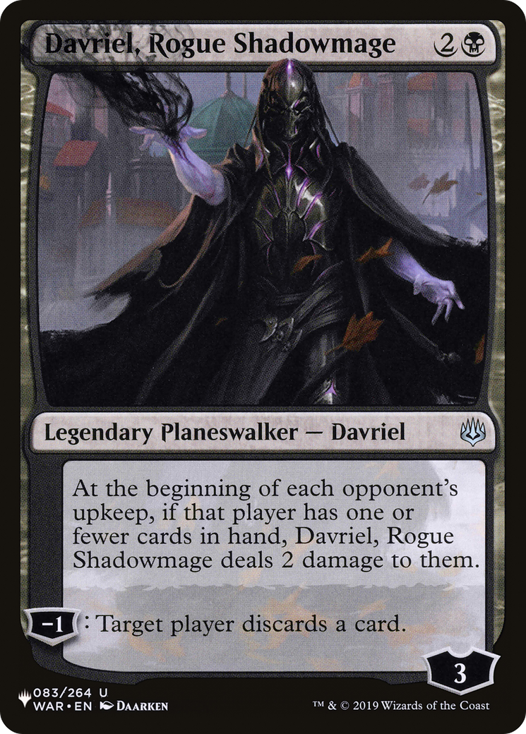 Davriel, Rogue Shadowmage [The List] | Exor Games Dartmouth