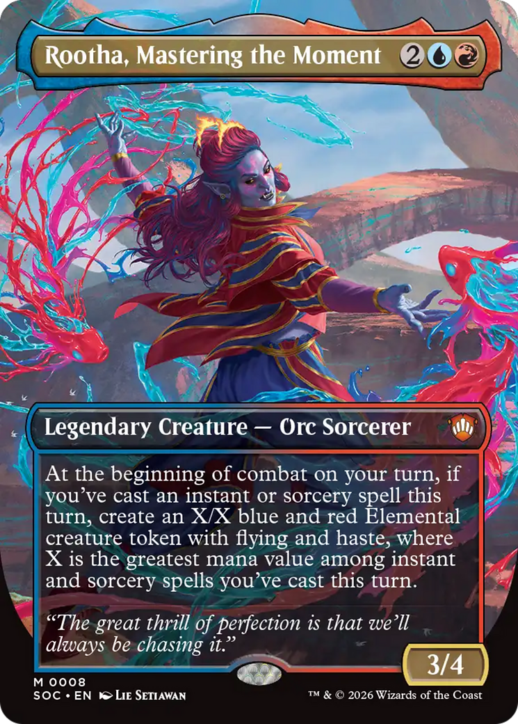 Rootha, Mastering the Moment (Borderless) [Secrets of Strixhaven Commander] | Exor Games Dartmouth
