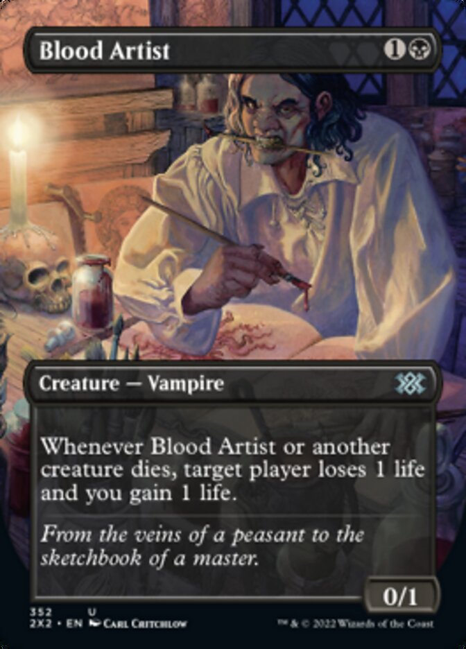 Blood Artist (Borderless Alternate Art) [Double Masters 2022] | Exor Games Dartmouth
