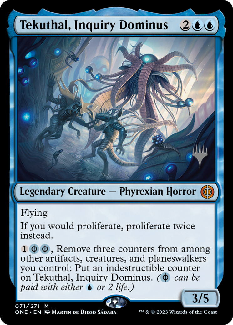 Tekuthal, Inquiry Dominus (Promo Pack) [Phyrexia: All Will Be One Promos] | Exor Games Dartmouth