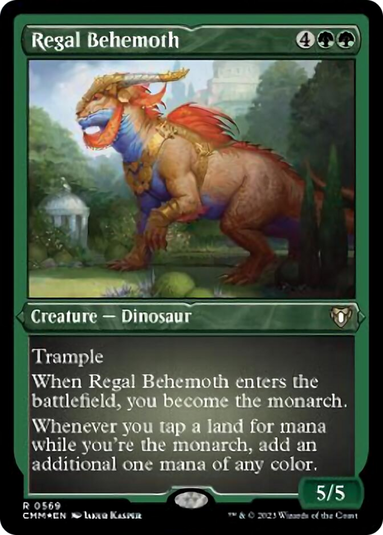 Regal Behemoth (Foil Etched) [Commander Masters] | Exor Games Dartmouth