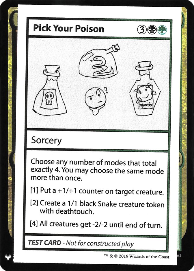 Pick Your Poison [Mystery Booster Playtest Cards] | Exor Games Dartmouth