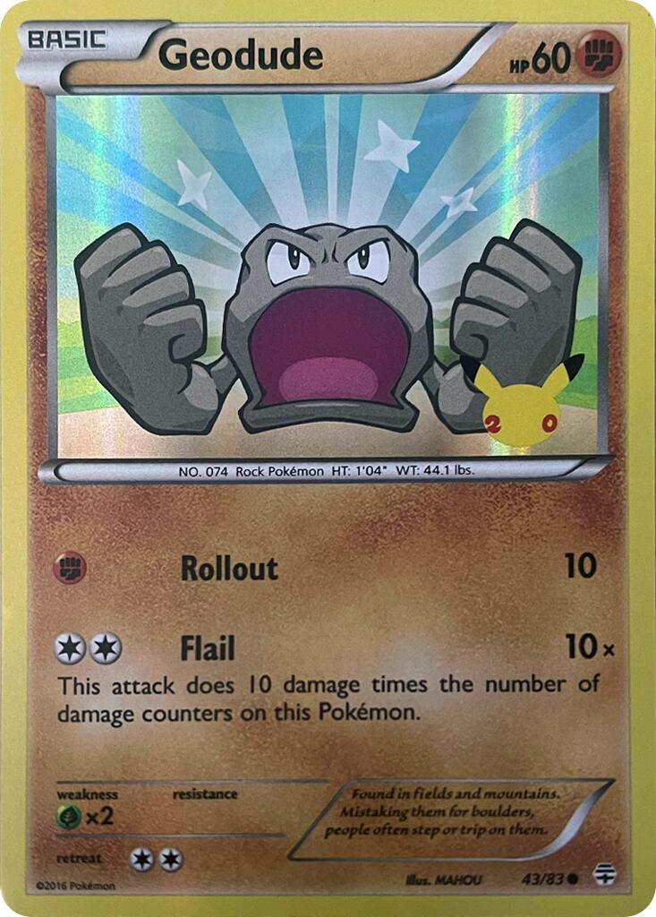 Geodude (043/083) [Celebrations: 25th Anniversary] | Exor Games Dartmouth