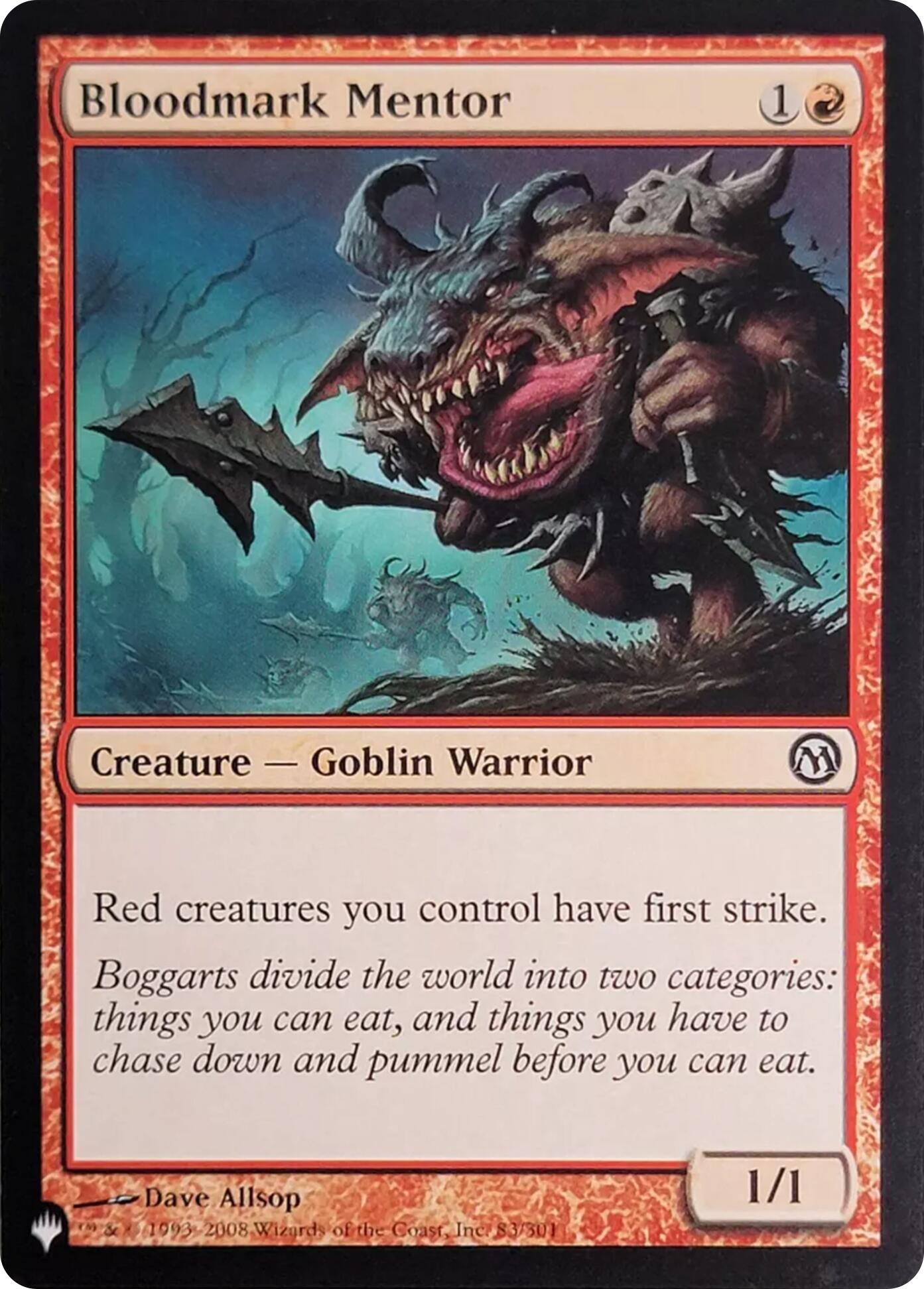 Bloodmark Mentor (83) [The List] | Exor Games Dartmouth