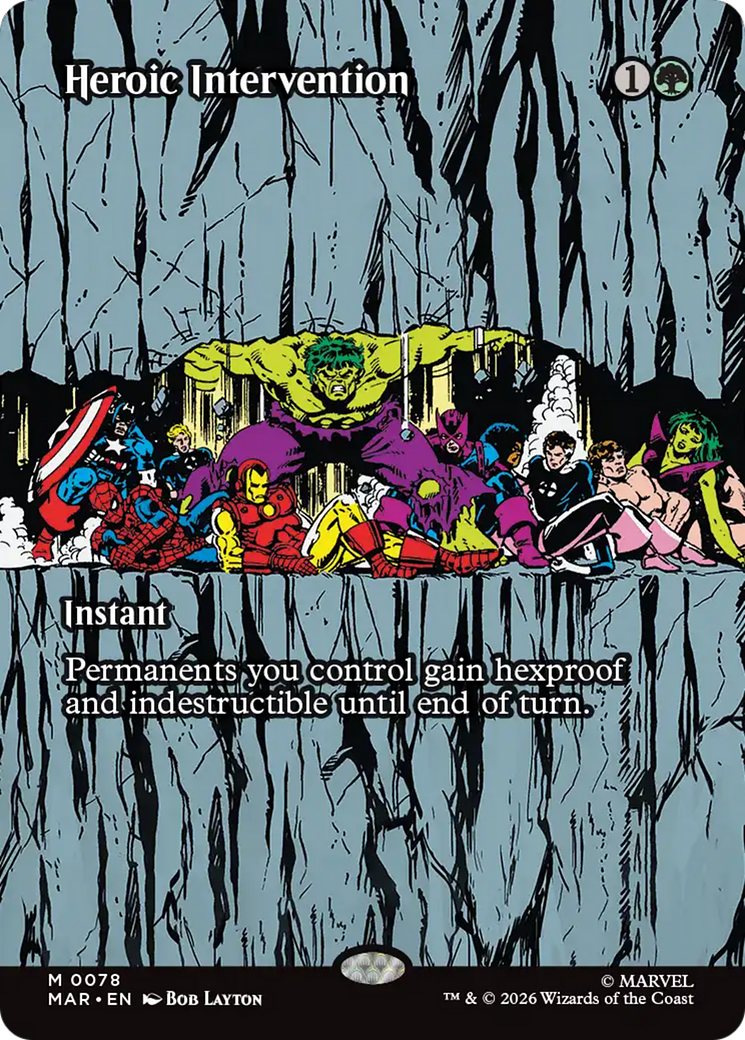 Heroic Intervention (0078) (Borderless) [Marvel Universe: Eternal-Legal] | Exor Games Dartmouth