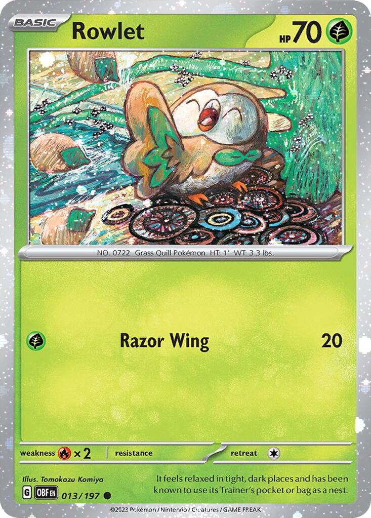 Rowlet (013/197) (Cosmos Holo) [Miscellaneous Cards] | Exor Games Dartmouth