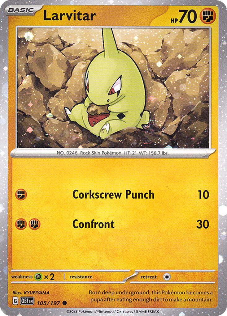 Larvitar (105/197) (Cosmos Holo) [Miscellaneous Cards] | Exor Games Dartmouth