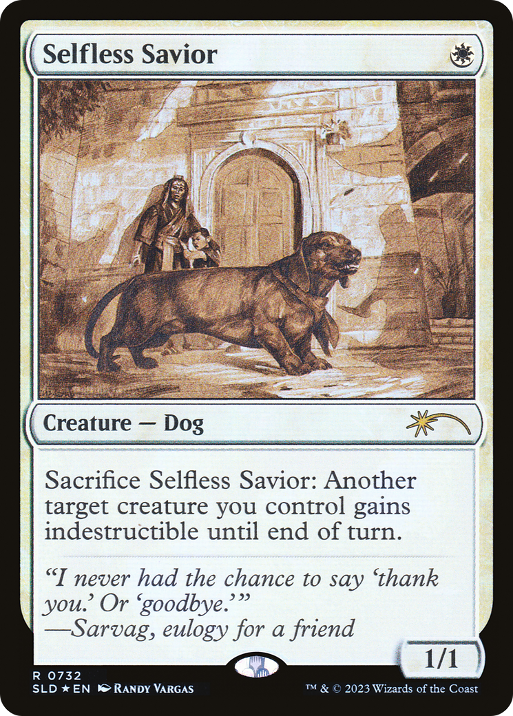 Selfless Savior (Sketch) [Secret Lair Drop Promos] | Exor Games Dartmouth