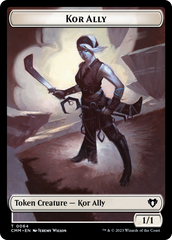 Wall // Kor Ally Double-Sided Token [Commander Masters Tokens] | Exor Games Dartmouth