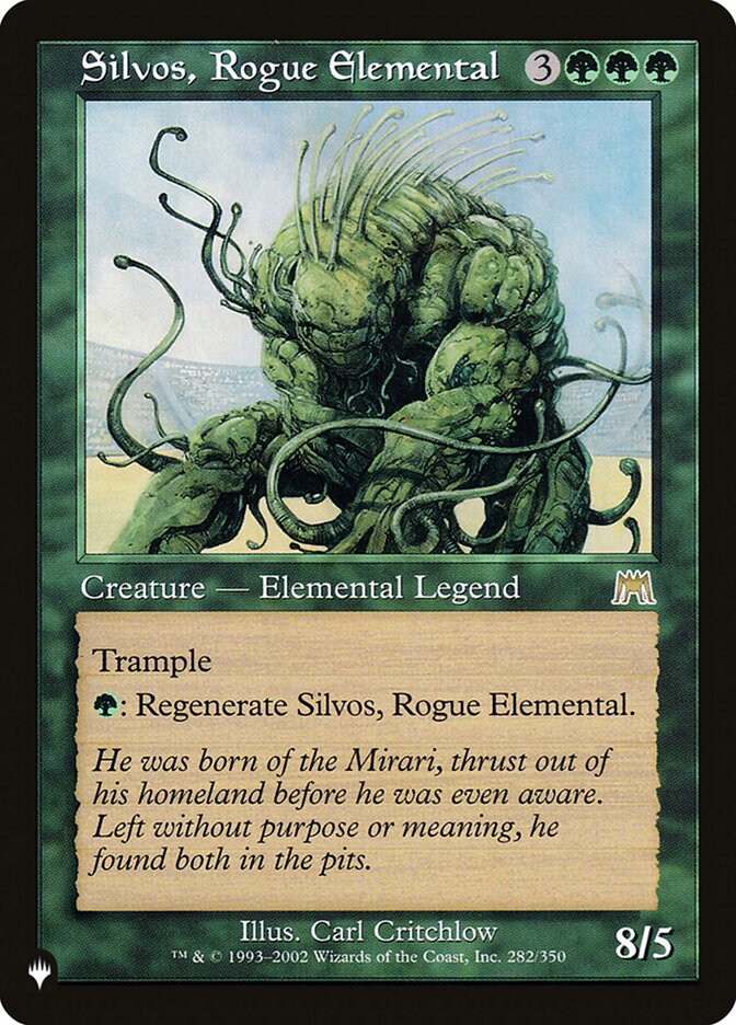 Silvos, Rogue Elemental [The List] | Exor Games Dartmouth