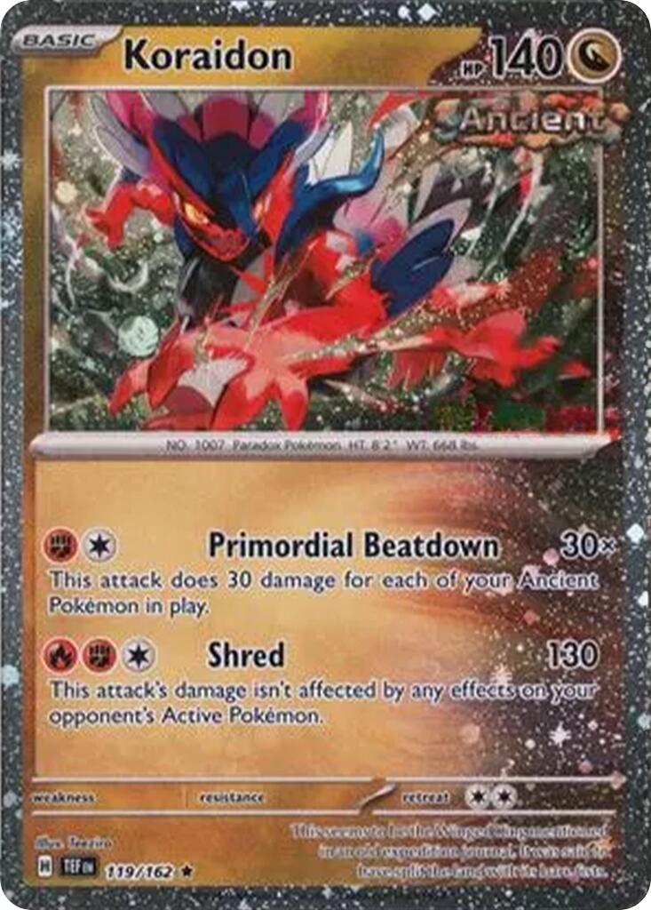 Koraidon (119/162) (Cosmos Holo) [Miscellaneous Cards] | Exor Games Dartmouth