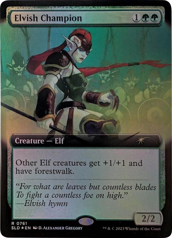 Elvish Champion (Extended Art) [Secret Lair Drop Series] | Exor Games Dartmouth