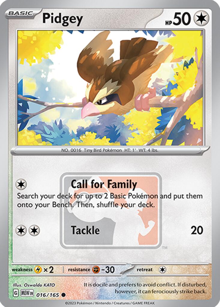 Pidgey (016/165) [League & Championship Cards] | Exor Games Dartmouth