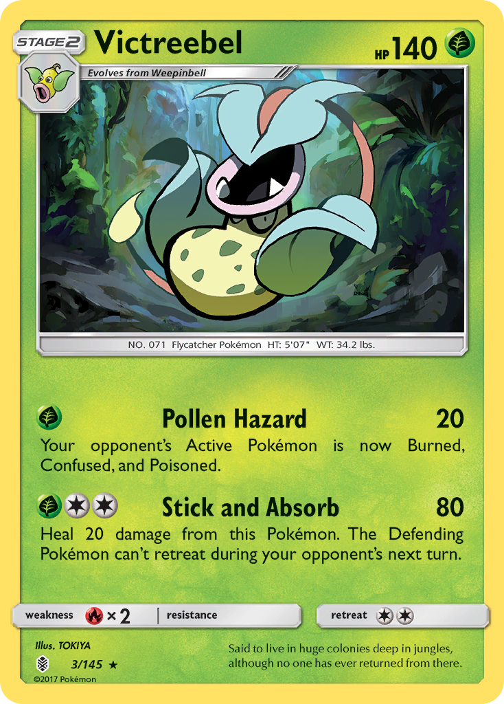 Victreebel (3/145) [Sun & Moon: Guardians Rising] | Exor Games Dartmouth