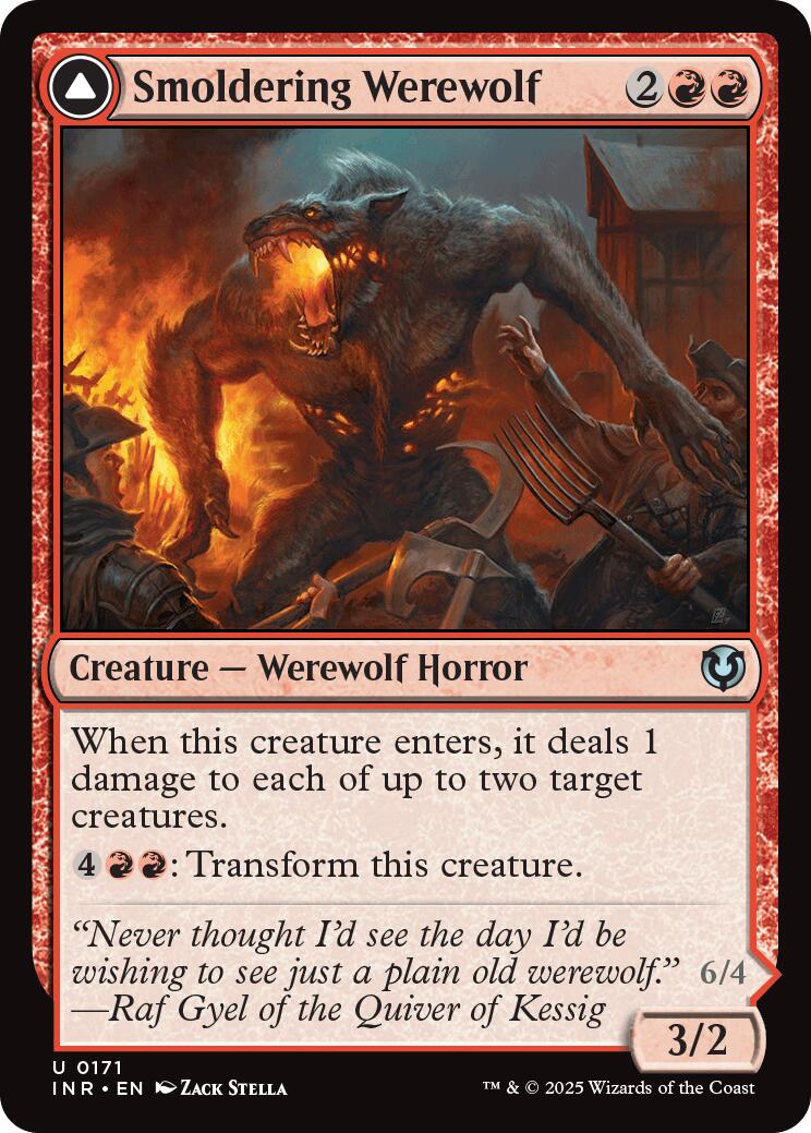 Smoldering Werewolf // Erupting Dreadwolf [Innistrad Remastered] | Exor Games Dartmouth