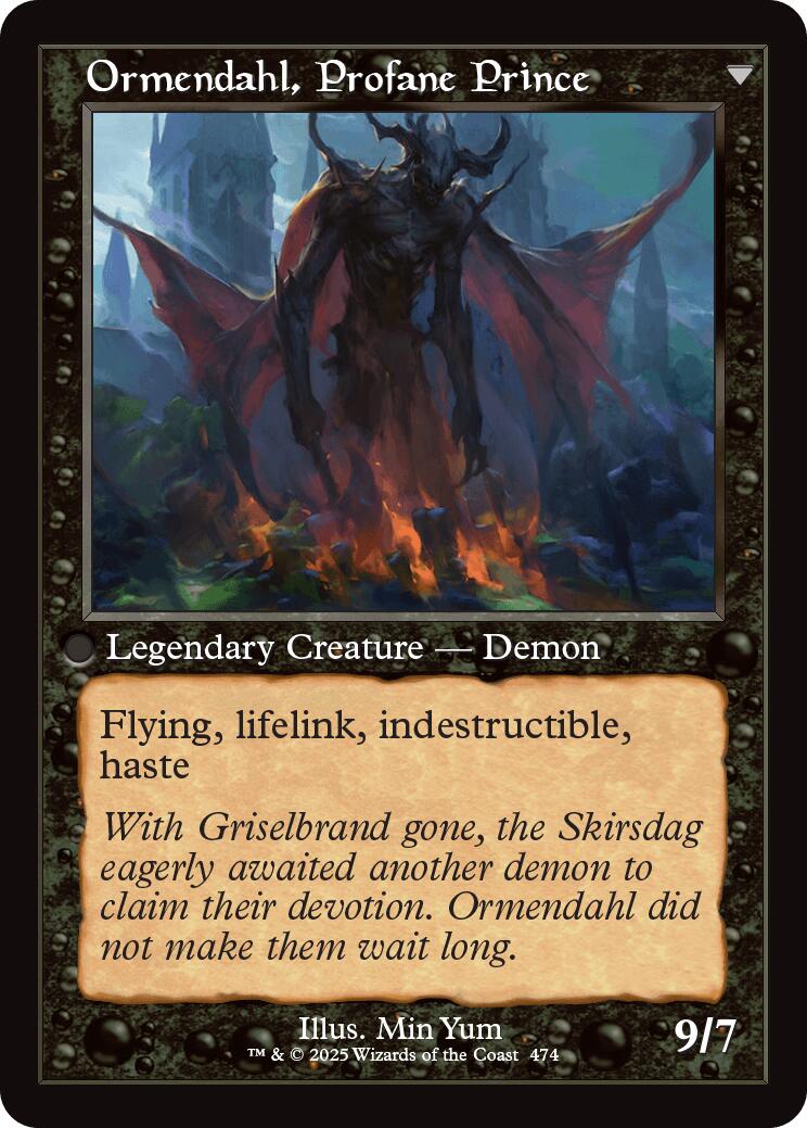 Westvale Abbey // Ormendahl, Profane Prince (Retro Frame) [Innistrad Remastered] | Exor Games Dartmouth