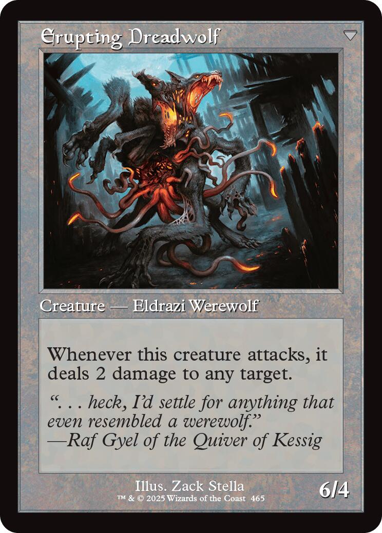 Smoldering Werewolf // Erupting Dreadwolf (Retro Frame) [Innistrad Remastered] | Exor Games Dartmouth