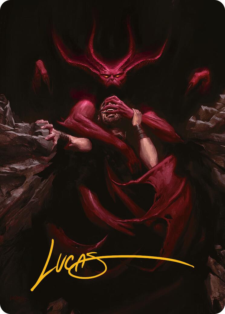 Infernal Grasp Art Card (Gold-Stamped Signature) [Innistrad Remastered Art Series] | Exor Games Dartmouth