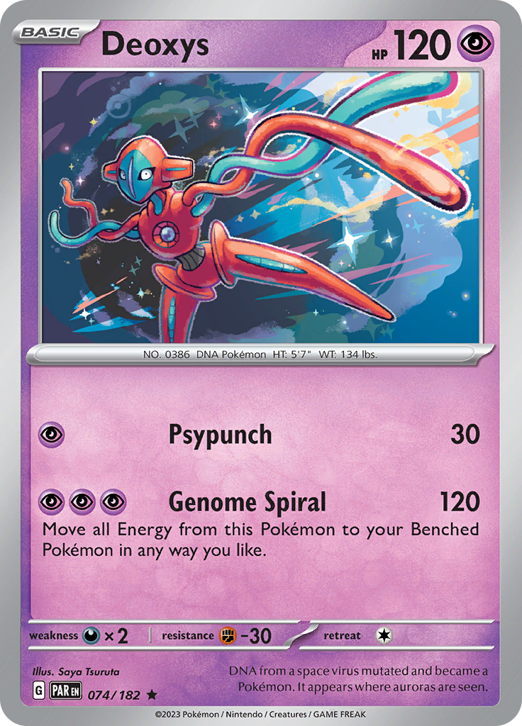 Deoxys (074/182) [Scarlet & Violet: Paradox Rift] | Exor Games Dartmouth