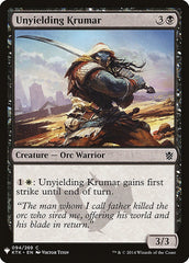 Unyielding Krumar [Mystery Booster] | Exor Games Dartmouth