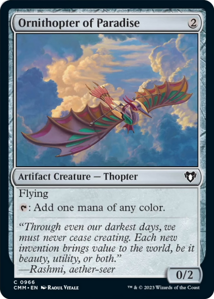 Ornithopter of Paradise [Commander Masters] | Exor Games Dartmouth