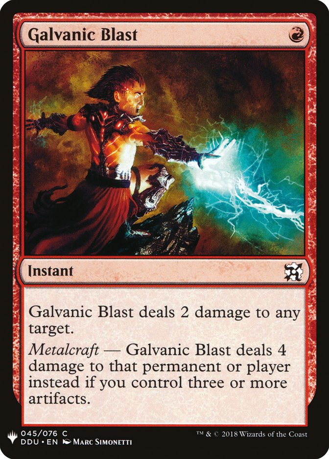 Galvanic Blast [Mystery Booster] | Exor Games Dartmouth