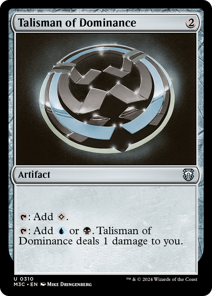 Talisman of Dominance (Ripple Foil) [Modern Horizons 3 Commander] | Exor Games Dartmouth